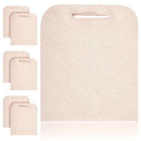 Terry Cloth Pot Holders for Kitchen 9 x 12 Inch. Pack of 6 Natural Color Hot Pads for Kitchen. Washable Pot Holder with Hand Hole. Thick Cotton 460 F