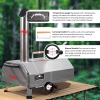 38701155  Semi-automatic Pizza Oven, 12in Cooking Pizza Machine, Portable hardwood pellet Pizza Oven, Outdoor Kitchen Authentic stone baked pizza