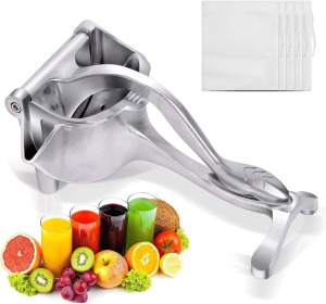 Large Manual Juicer, Aluminium Alloy Lemon Squeezer, Hand Press Heavy Duty Manual Juice Extractor Tool for Orange, Lime, Pomegranate, Fruit Presser