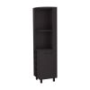 FM FURNITURE Leah Corner Bar cabinet with ample storage and wine rack. Wengue