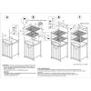 2-Shelf Steel Storage Shelf Unit with Hamper, Silver, Holds up to 20 lb Capacity