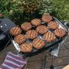 1-Burner Black Propane Gas 17.5" Portable Tabletop Grill, with Removable Lid