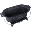 76292981 Small charcoal grill table cast iron frying pan, 100% high quality cast iron, exquisite craftsmanship, outdoor oval cast iron grill