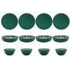 Bamboo Melamine 12-Piece Dinnerware Set