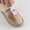 1pc Household Cleaning Eraser; Suede; Sheepskin; Matte Leather And Leather Fabric Care; Leather Cleaner; White; Pink