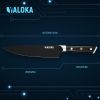 8 Inch Chef Knife Japanese Chef's Knife 7Cr17MoV High Carbon Steel Japanese Knife Full Tang G10 Handle Black Titanium Coated Blade Professional Cookin